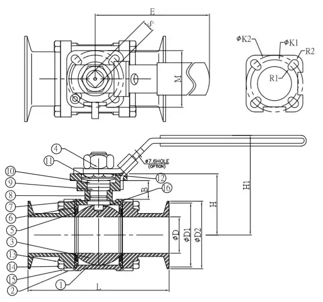 Three-Pc Ball Valves